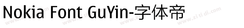 Nokia Font GuYin字体转换
